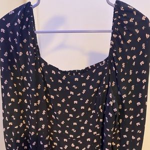 Reformation style maxi dress with slit